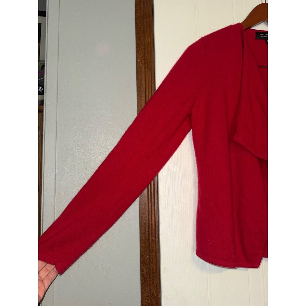 Jones New York Collection 100% Cashmere 2-in-1 Sweater /Tank/ Cardigan Size Med - Picture 3 of 10